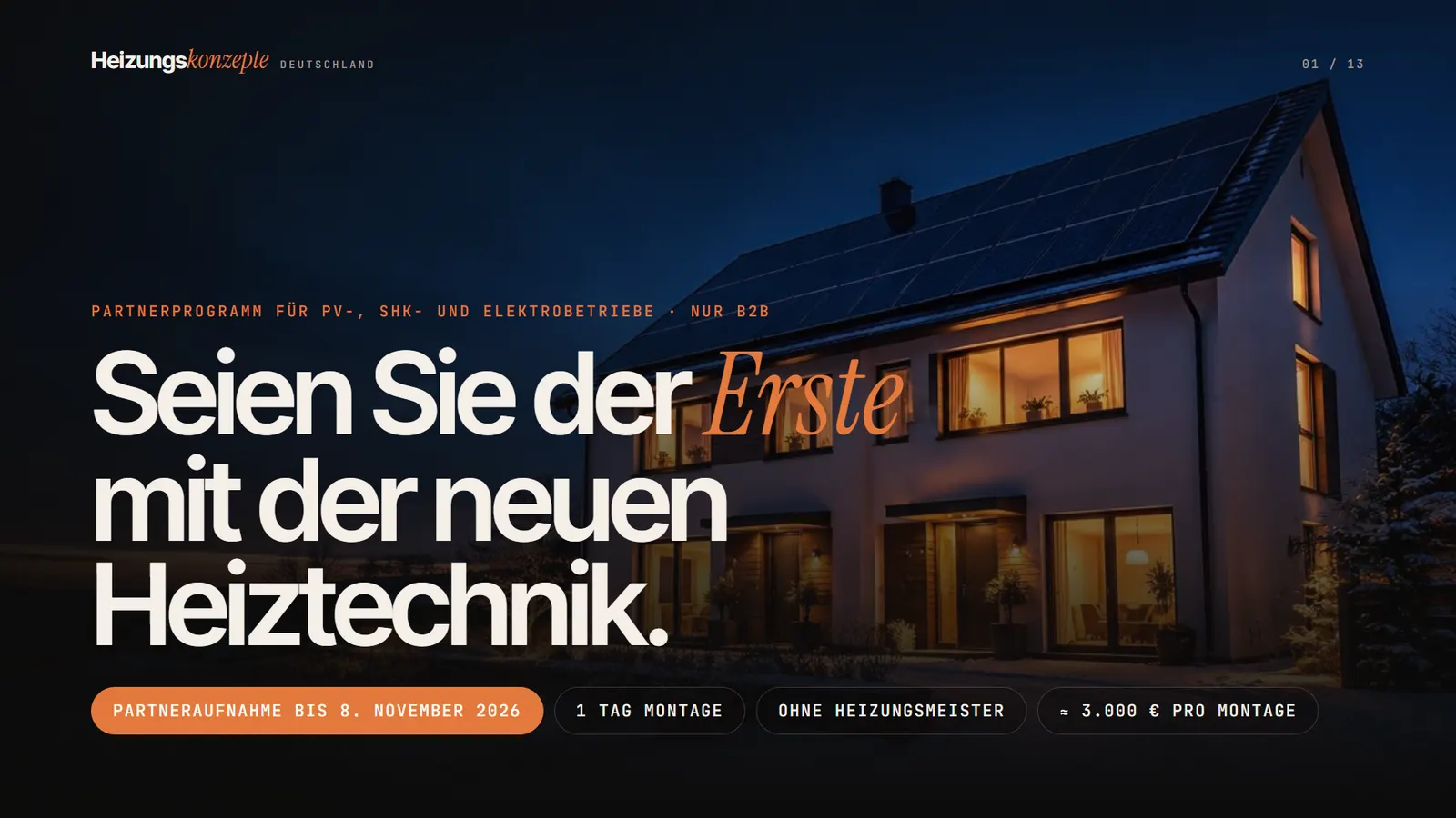 Partnerpräsentation, Folie 1